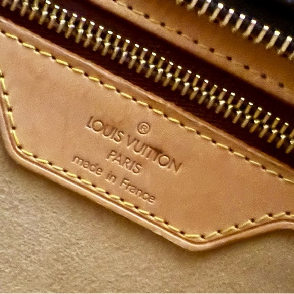 Louis Vuitton LV Vintage Brown Monogram Cabas Mezzo Tote Bag - Picture 11 of 15